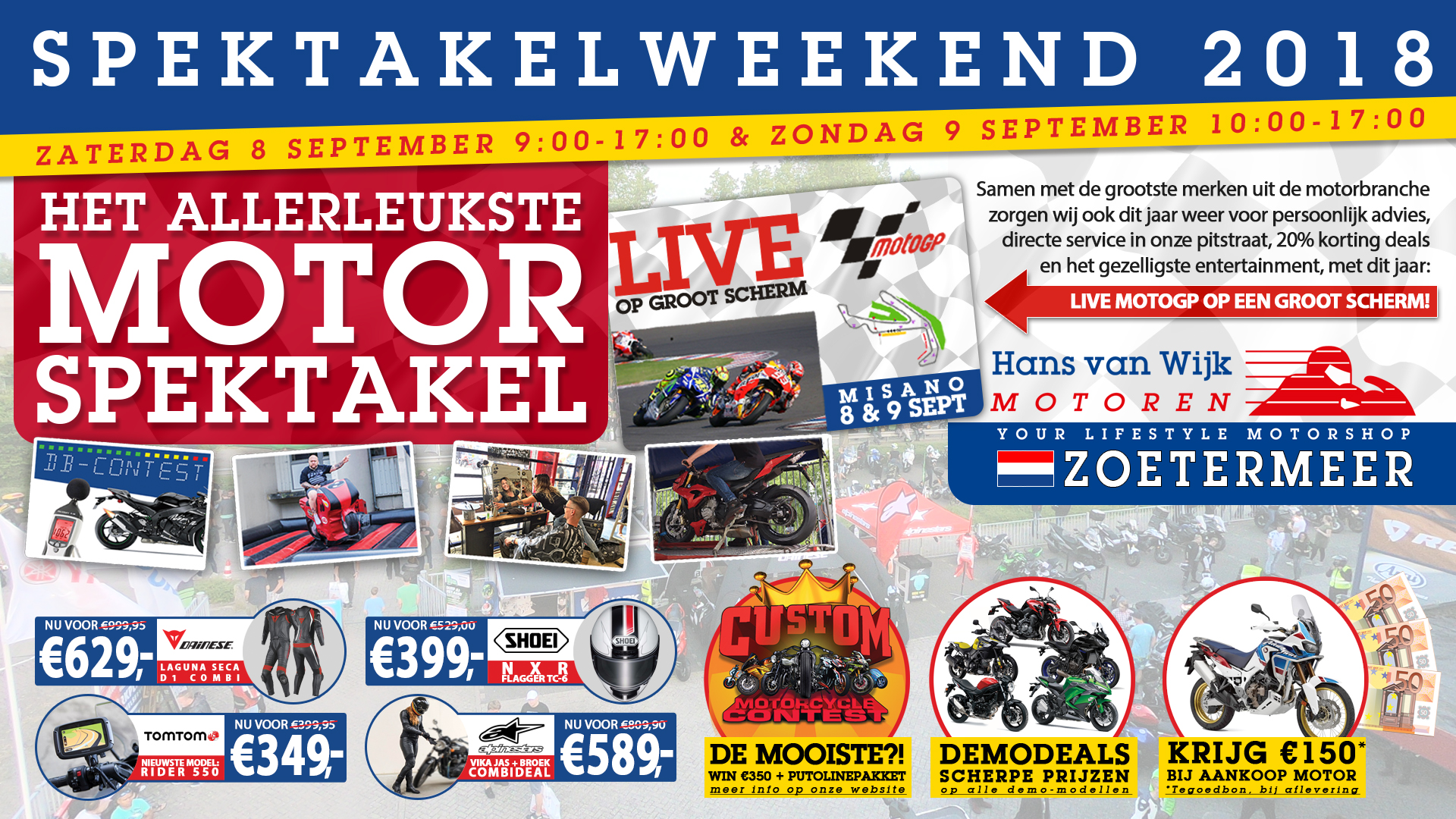Spektakelweekend 2018 bij Hans van Wijk Motoren in Zoetermeer Motor.NL