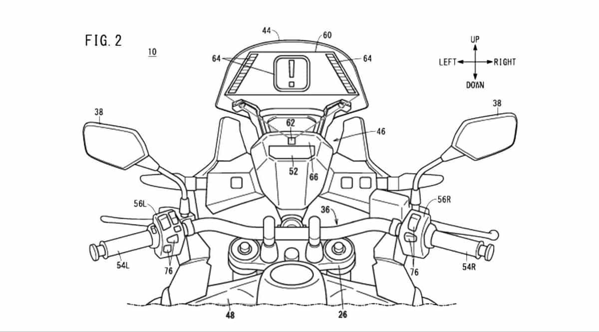 HUD op Honda Africa Twin