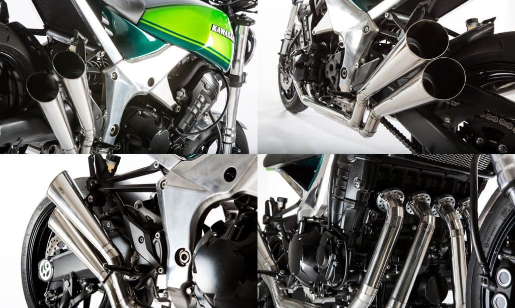 Kawasaki Z1000 40th Anniversary uitlaatdetails