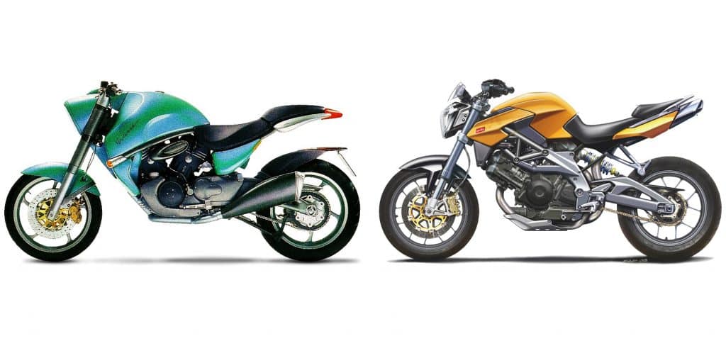 Aprilia Shiver Concept 1995 vs Aprilia Shiver Concept 2007