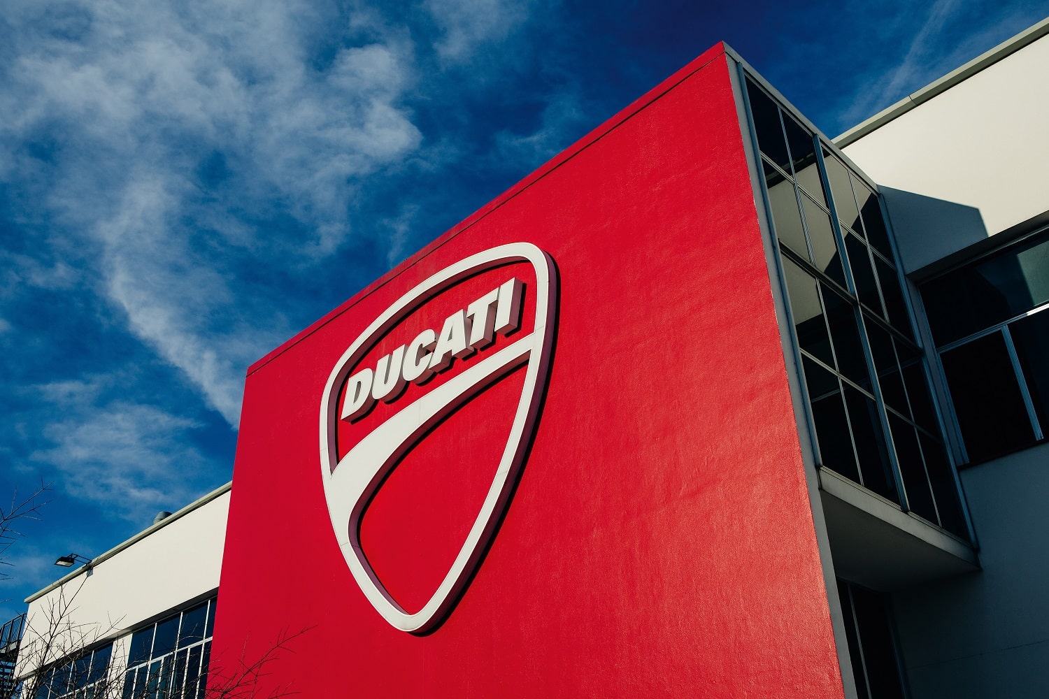 De Ducati-fabriek in Bologna.