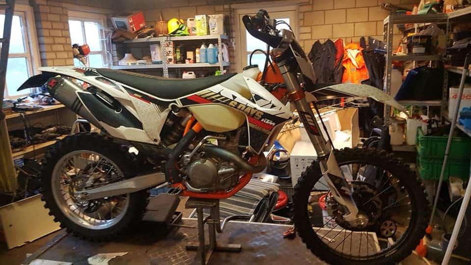 De gestolen KTM 450 EXC ‘Six Days’