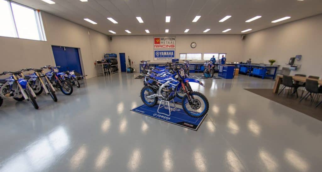 Hutten Yamaha-werkplaats