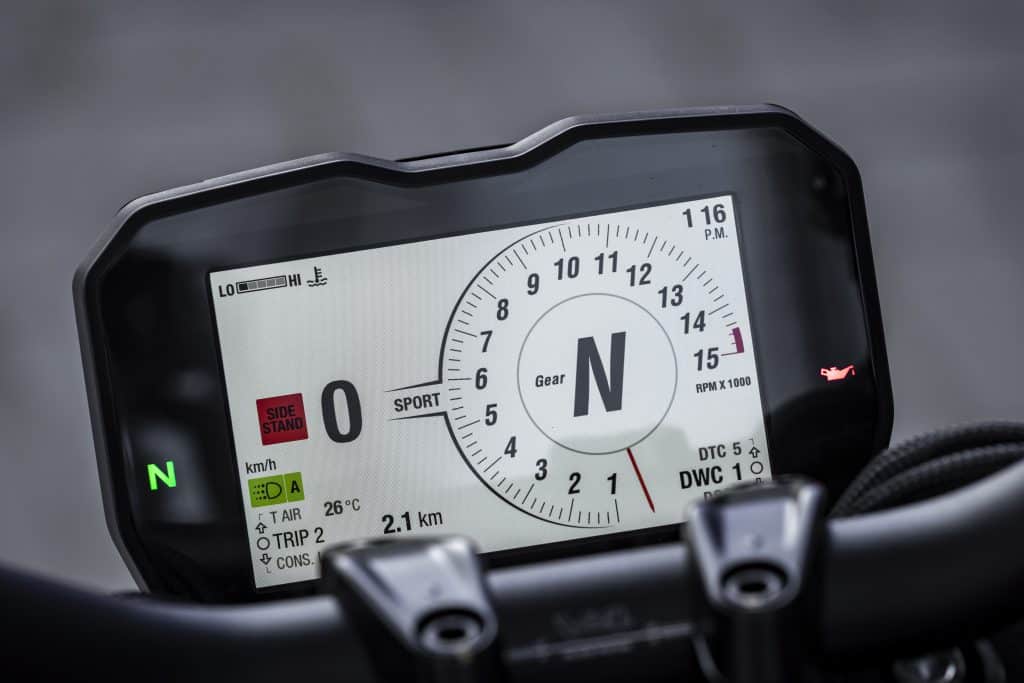 Ducati Streetfighter V4S 2020 Dashboard