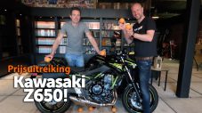 Prijsuitreiking Kawasaki Z650 bij MotorNL