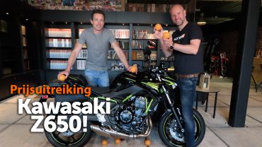 Prijsuitreiking Kawasaki Z650 bij MotorNL