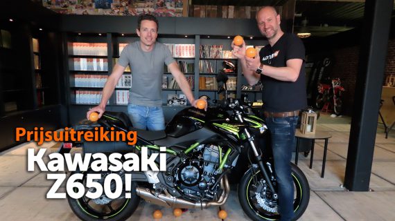 Prijsuitreiking Kawasaki Z650 bij MotorNL