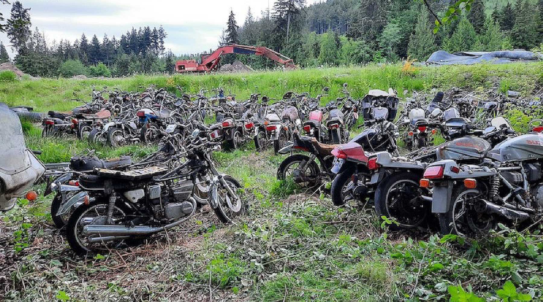 Faeröer Verlaten Tenen Kerkhof vol klassieke Japanse motoren te koop - Motor.NL