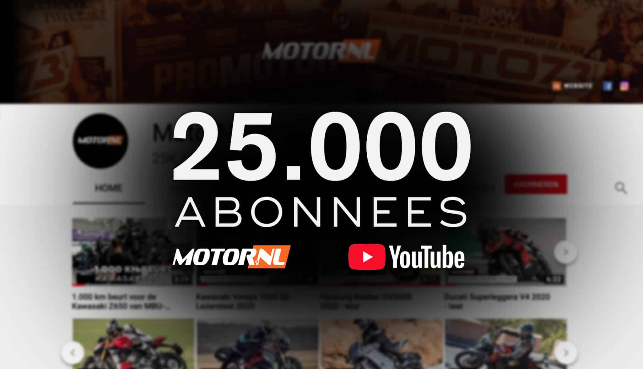 25.000 YOUTUBE MOTORNL
