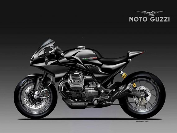 Moto Guzzi V85 Black Eagle Concept door Oberdan Bezzi