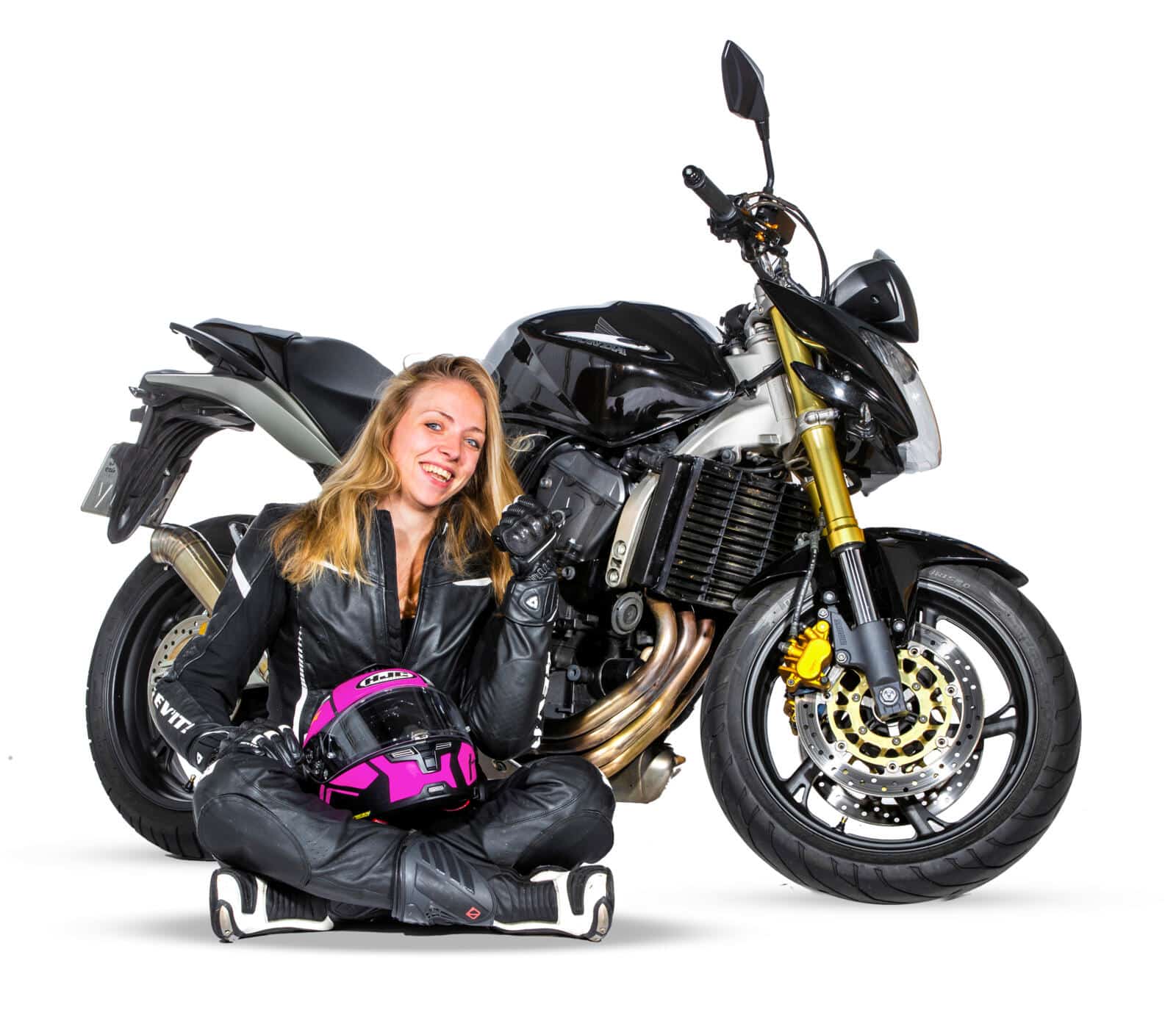 Motorrijder Sylvia van der Meijden