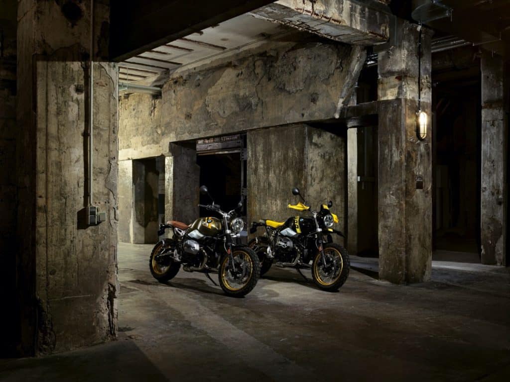 BMW R nineT Scrambler and BMW R nineT Urban G/S Edition 40 Years GS