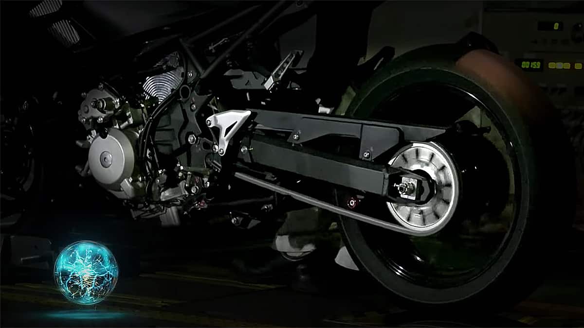 Kawasaki gokt op hybride motorfiets