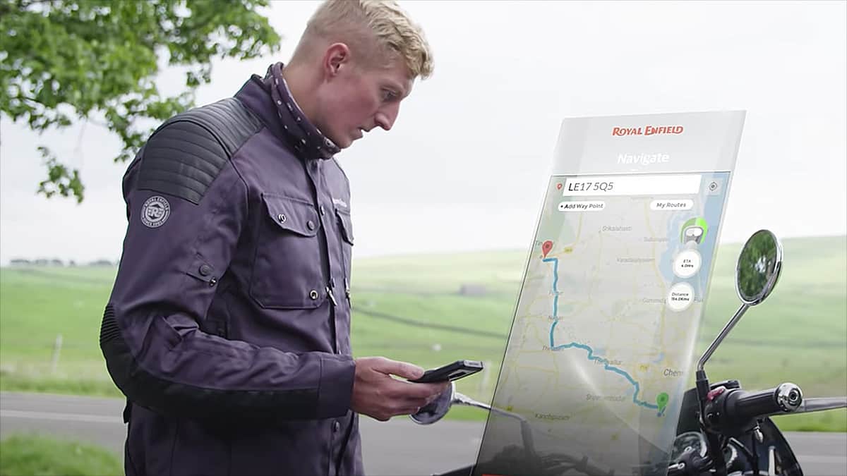 Royal Enfield en het Tripper On-Board Navigation System