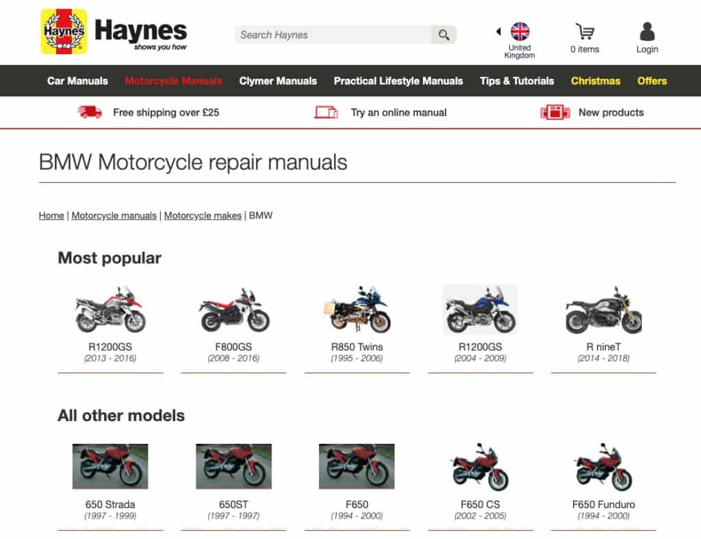 Haynes Manuals