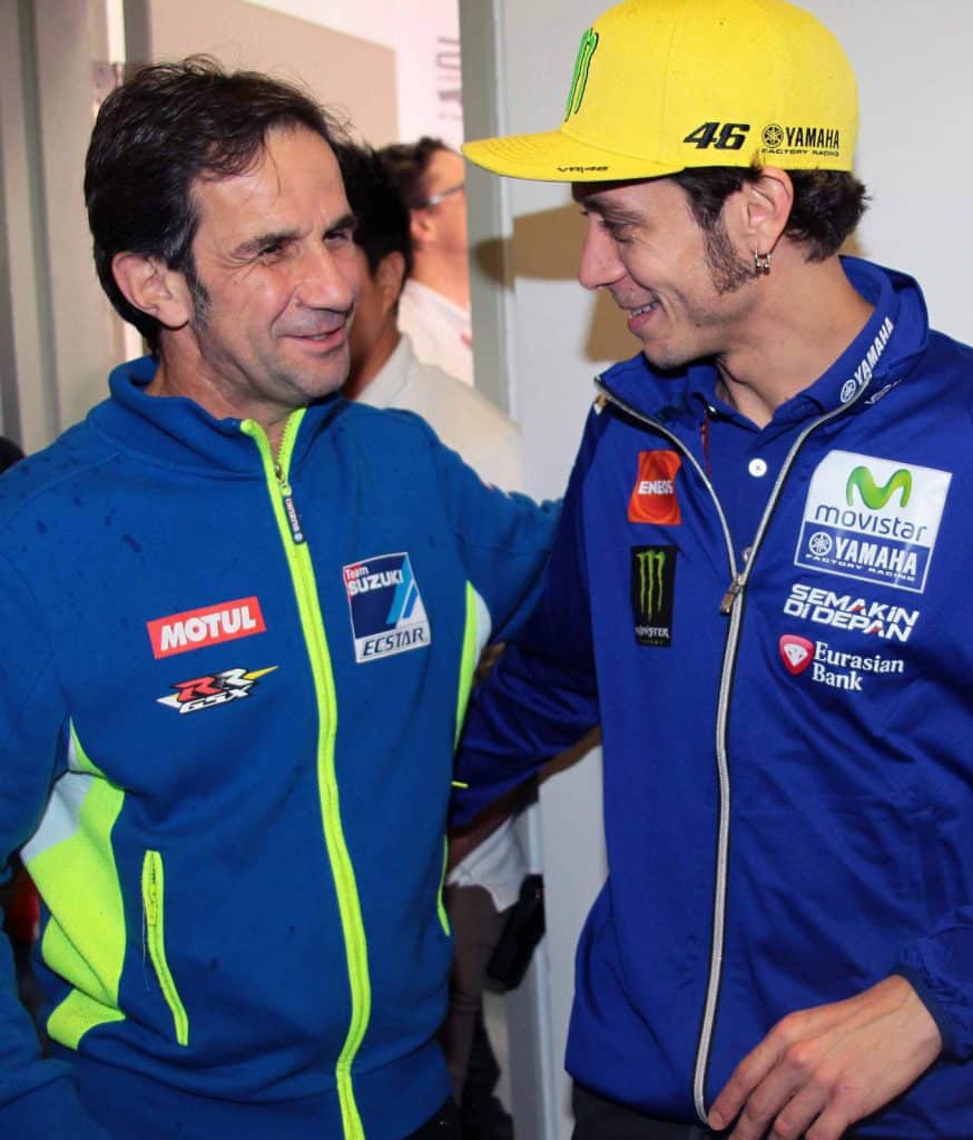 Davide Brivio en Valentino Rossi