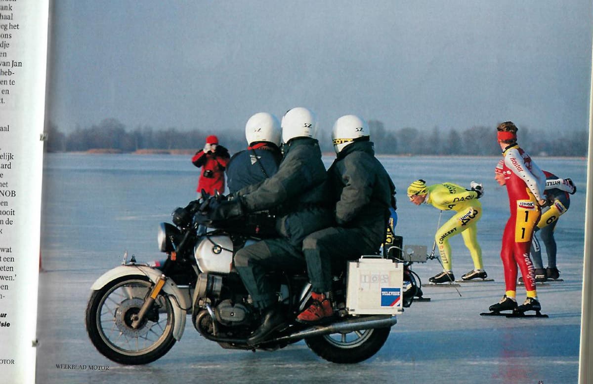 motor op het ijs