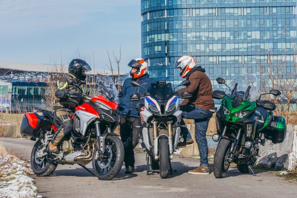 BMW S 1000 XR vs. Ducati Multistrada V4S vs. Kawasaki Versys SE