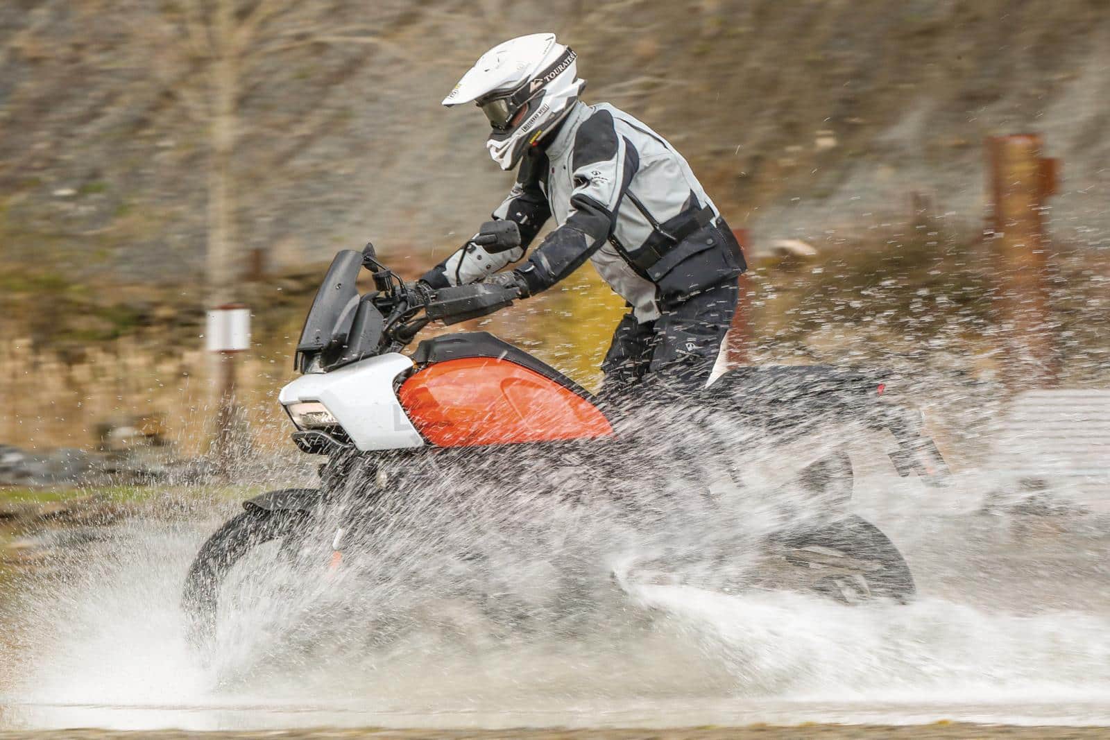 Gelamineerde motorkleding test