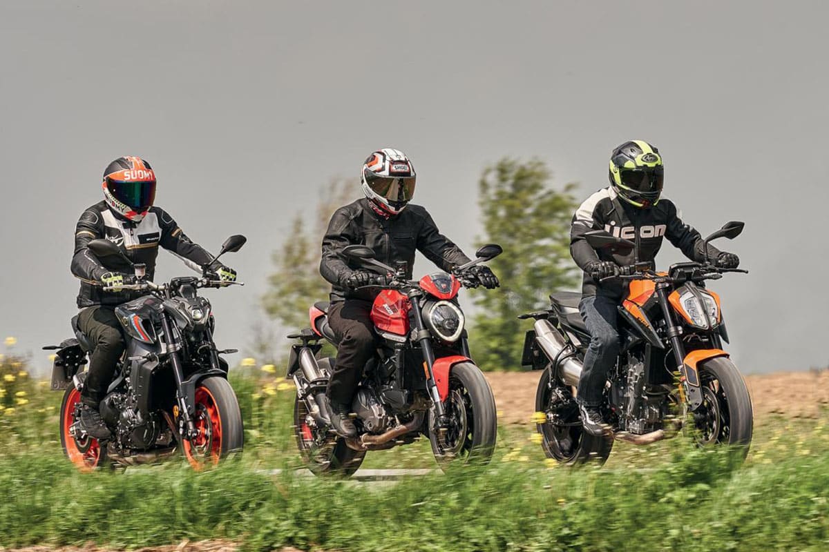 Ducati Monster, KTM Duke 890 & Yamaha MT-09