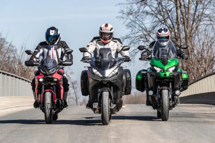 Honda NT1100 vs Kawasaki Versys 1000 vs Yamaha Tracer 9