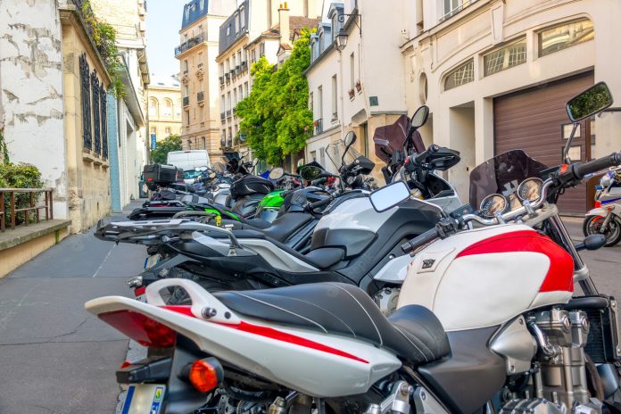 Parijs motoren parkeren