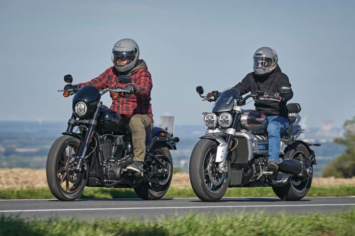 Duotest Harley-Davidson Low Rider S vs. Triumph Rocket 3 GT