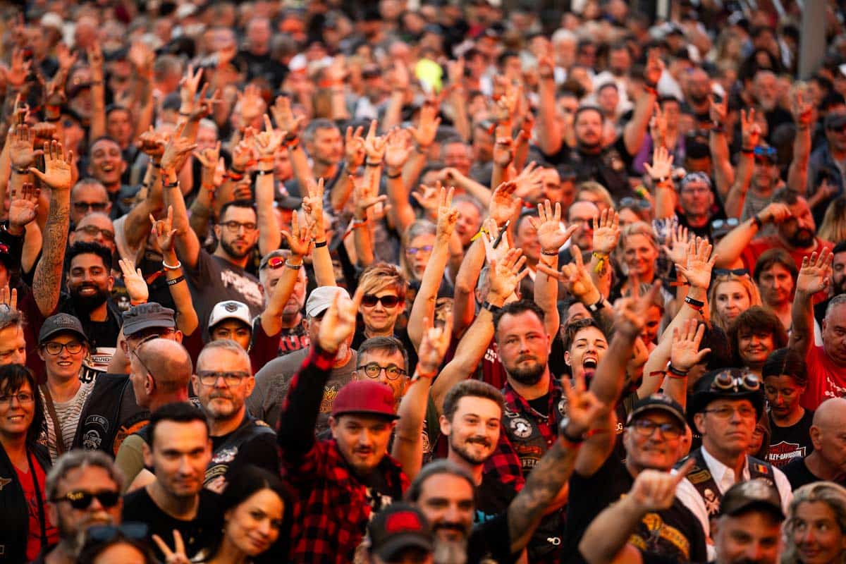 Celebrazione dei 120 anni di Harley-Davidson a Budapest