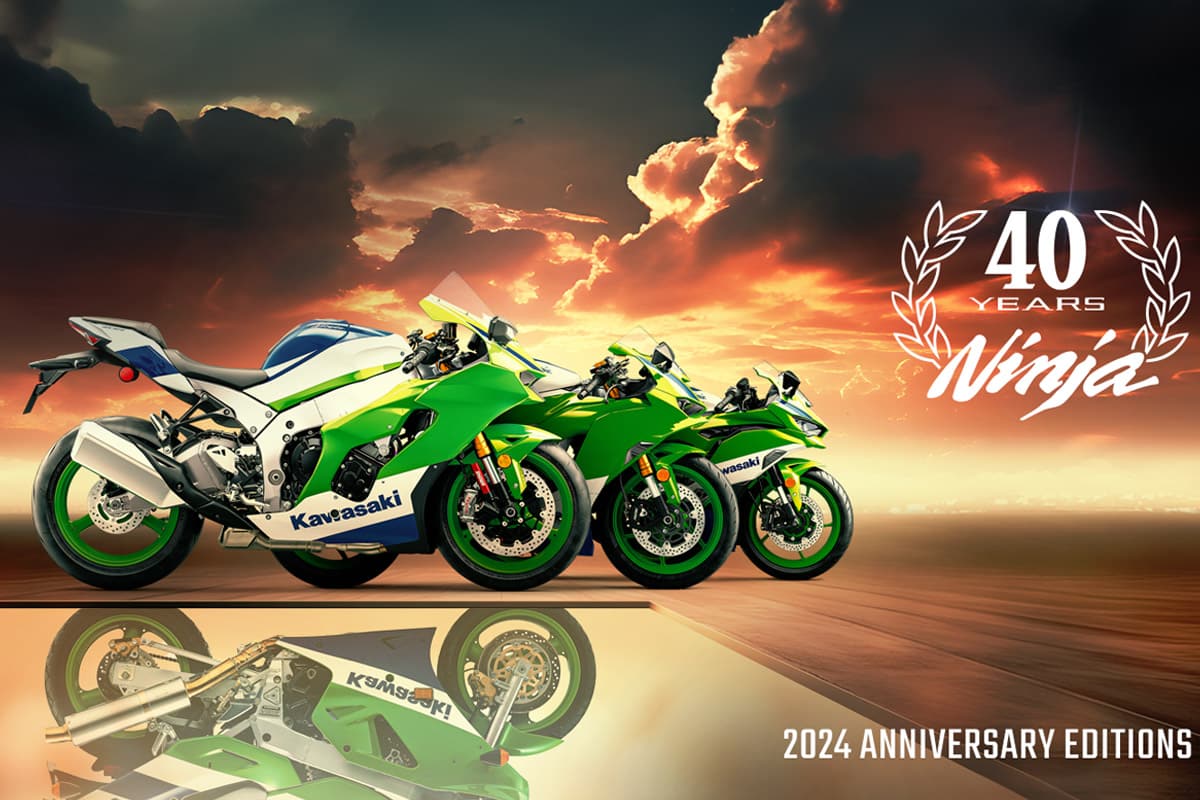 Kawasaki viert 40 jaar Ninja met special edition modellen