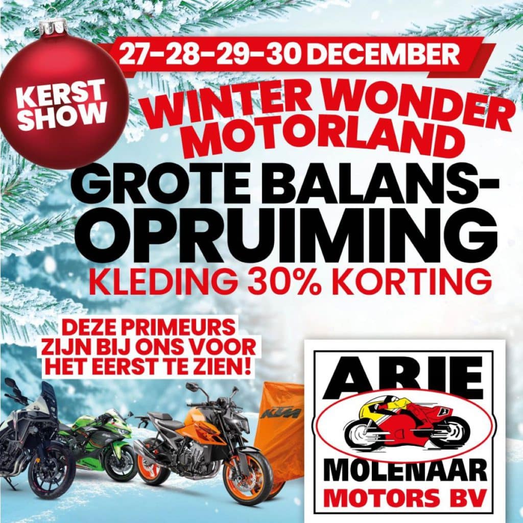 Arie Molenaar verkoop winter wonder motorland
