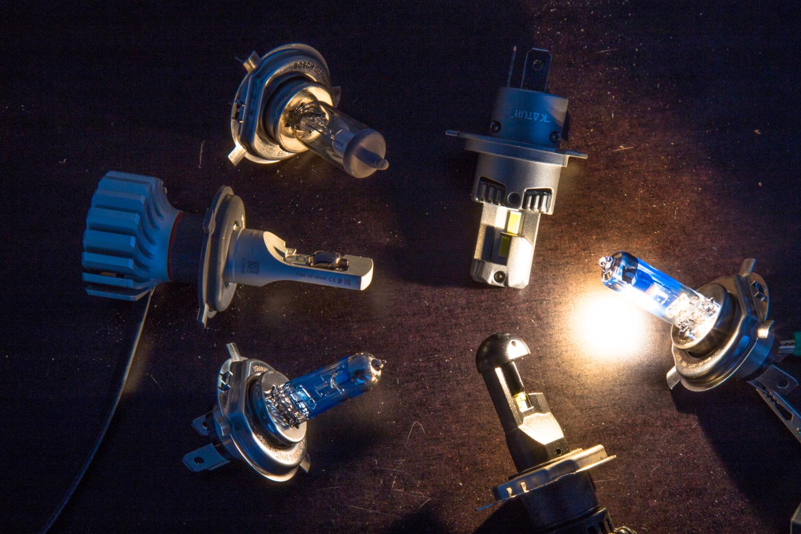 Techniek H4 naar LED oude motor, zwak licht?
