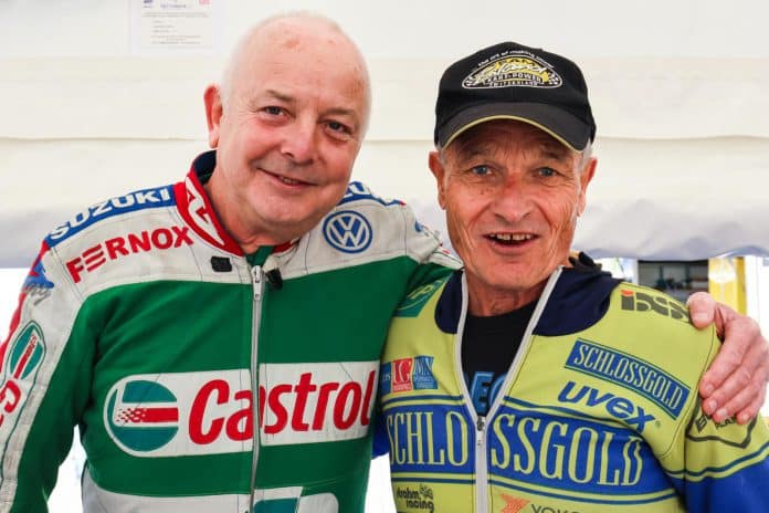 Zijspanlegendes Rolf Biland en Steve Webster