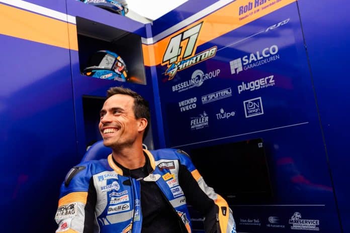 Rob Hartog kan met een lach terugkijken op zijn racecarrière.