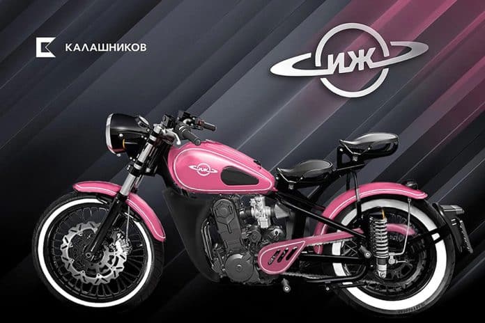 Wapenproducent Kalashnikov lanceert roze Izh-49 motorfiets gericht op vrouwen