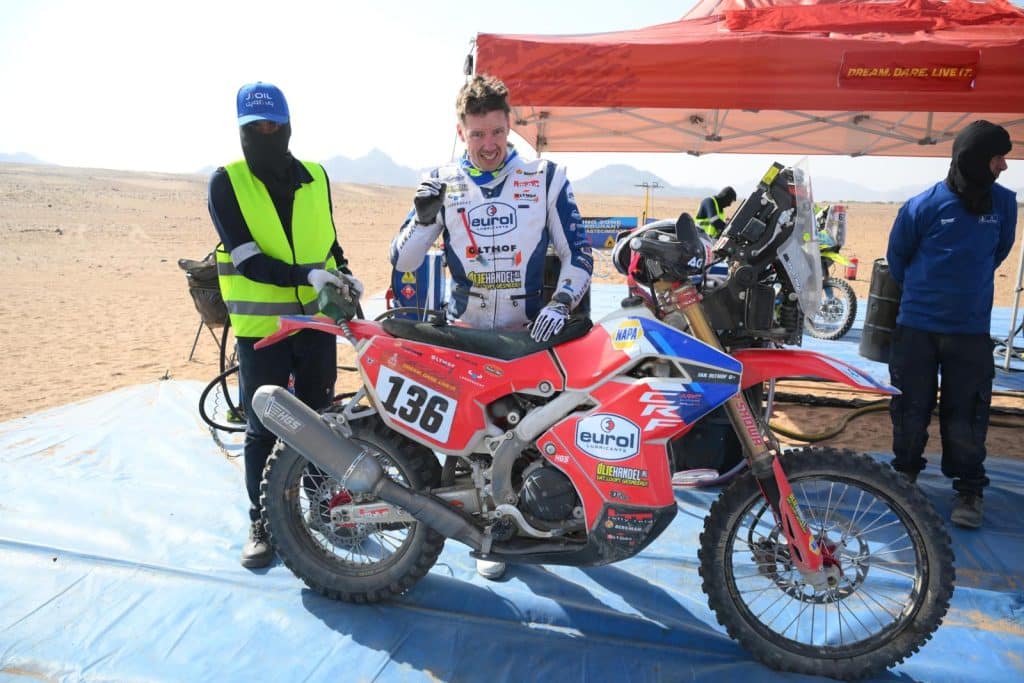 Debutant Ian Olthof kan terugkijken op een geslaagde deelname aan de Dakar-rally.