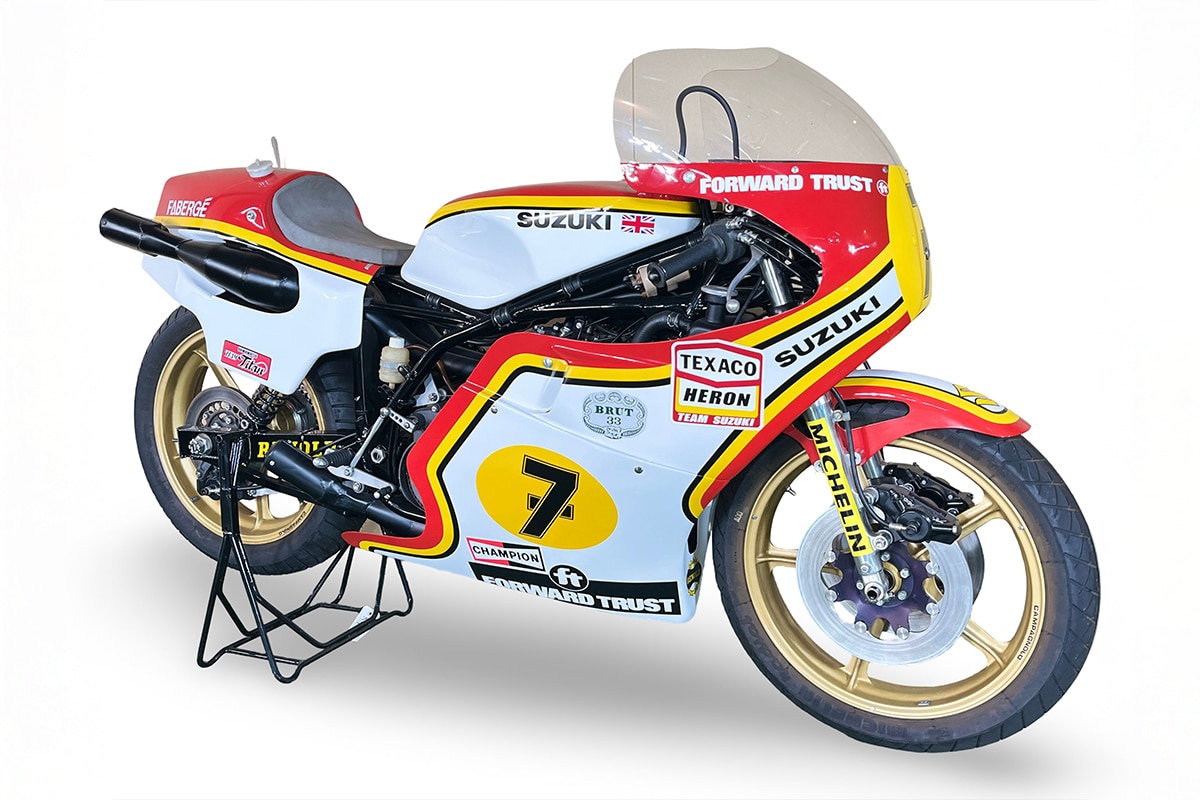 Iconische 500cc-Suzuki van Barry Sheene kan €200.000 opleveren