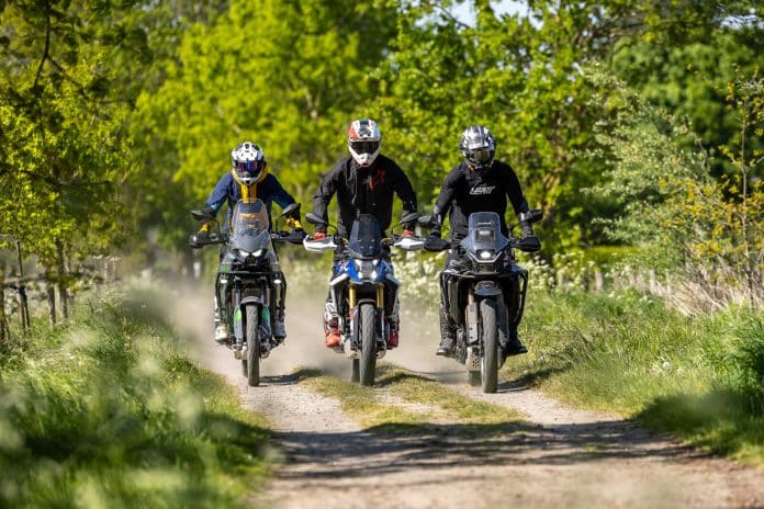 FMoto 450MT Rally vs. Kawasaki KLE500 SE vs. BMW F450GS Trophy